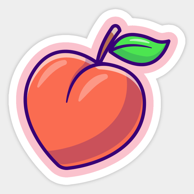 Peach Fruit Cartoon Sticker by Catalyst Labs